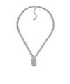 Dior Cd Diamond Metal Pendant Necklace In Gray