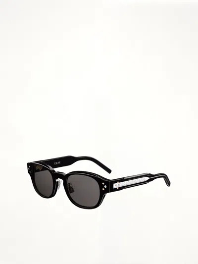 Dior Cd Diamond R2f 10a051 Pantos Sunglasses In Black