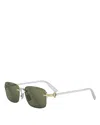 Dior Cd Diamond Rectangle Sunglasses, 54mm