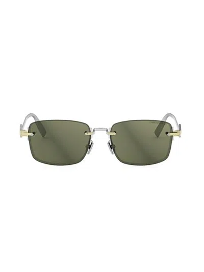 Dior Cd Diamond S11u Sunglasses In Green