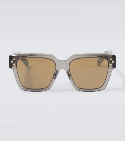 Dior Eckige Sonnenbrille Cd Diamond S21 In Grau
