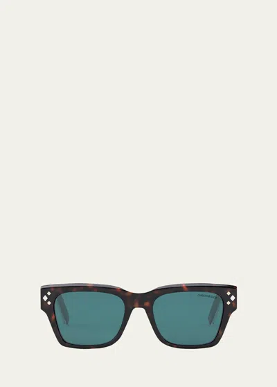 Dior Cd Diamond S2i Sunglasses In Havana/blue
