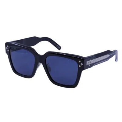 Dior Cd Diamond S3f Blue Square Men's Sunglasses Dm40084f 01v 55