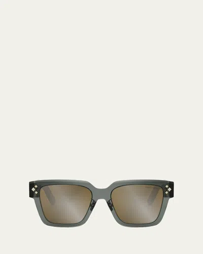 Dior Cd Diamond S3f Sunglasses In Gry Brwn Mirror
