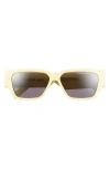 Dior Cd Diamond S5i 56mm Geometric Sunglasses In Gold