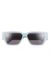 Dior Cd Diamond S5i 56mm Geometric Sunglasses In Blue