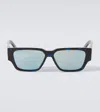 Dior Cd Diamond S5i Rectangular Sunglasses In Blue