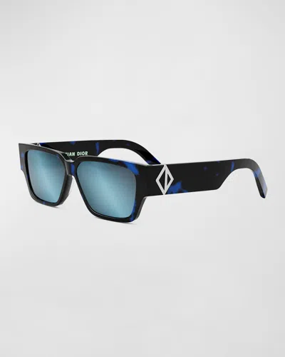 Dior Cd Diamond S5i Sunglasses In Coloured Havana