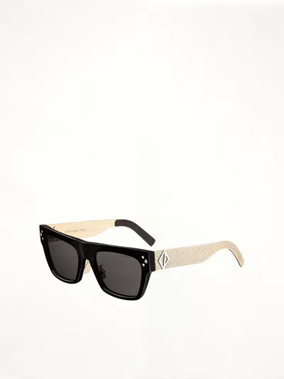 Dior Cd Diamond S8f 12a055 Sunglasses In Black