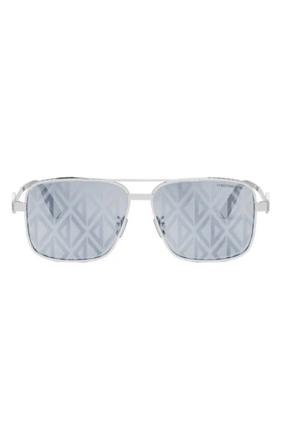 Dior Cd Diamond S9u 58mm Navigator Sunglasses In Multi