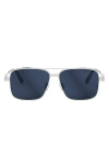 Dior Cd Diamond S9u 58mm Navigator Sunglasses In Blue
