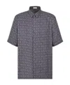 Dior Cd Diamond Short-sleeved Shirt In Gray