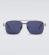 Dior Cd Diamond Square Sunglasses In Blue