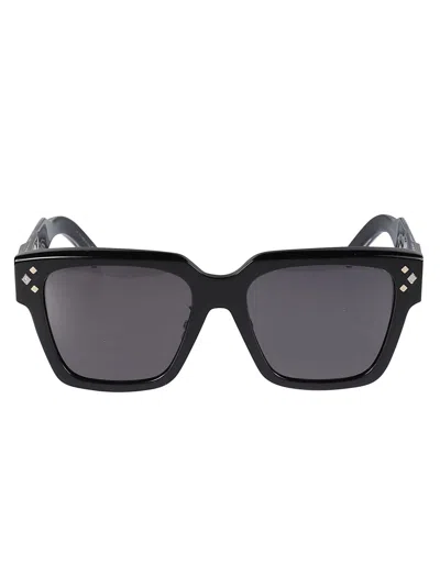 Dior Cd Diamond Sunglasses In Black