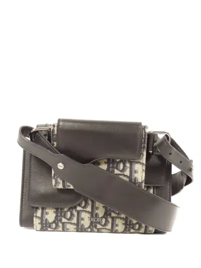 Pre-owned Dior Cd Elite Shoulder Bag In Brown