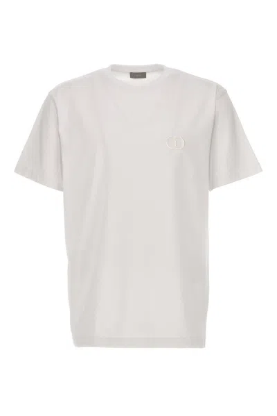DIOR CD EMBROIDERED CREWNECK T-SHIRT