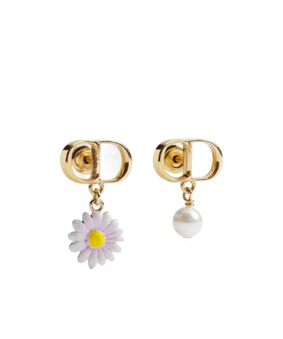 Dior Cd Garden Earrings In Multi