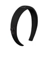 Dior Cd Heart Pattern Hairband In Black