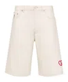 Dior Cd Heart-shaped Bermuda Shorts In White