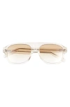 Dior Cd Icon A1i 55mm Gradient Pilot Sunglasses In Brown