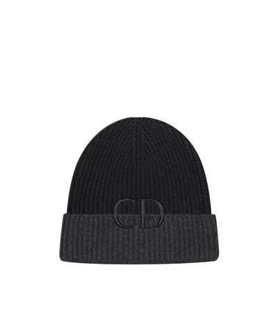 Dior Cd Icon Beanie In Black