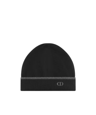 Dior Cd Icon Beanie In Black
