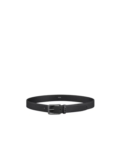 Dior Cd Icon Belt In Black
