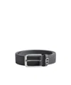 Dior Cd Icon Belt In Black