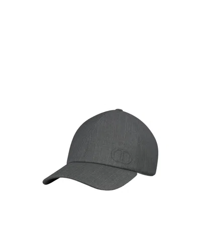 Dior Cd Icon Cap In Gray