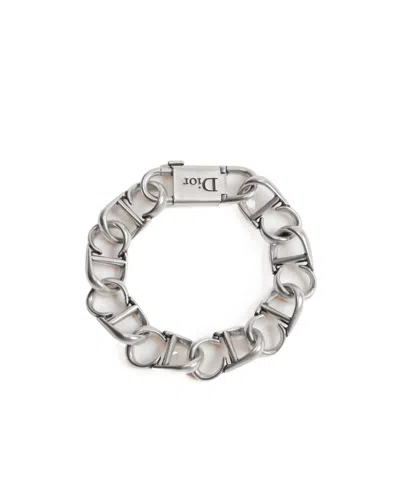 Dior Cd Icon Chain Link Bracelet In Neutral
