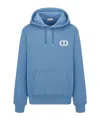 Dior Cd Icon Hooded Sweatshirt In Blue