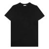 Dior Logo Round Collar Short-sleeved T-shirt In Black