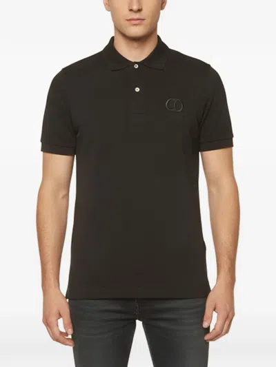 Pre-owned Dior Cd Icon Pique Polo Shirt In Black
