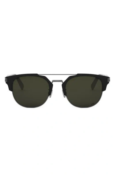 Dior Cd Icon R1u 55mm Round Sunglasses In Metallic