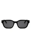 Dior Cd Icon S1i 54mm Geometric Sunglasses In Black