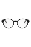 Dior Cd Icon S1i 55mm Geometric Optical Glasses In Shiny Black