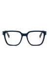Dior Cd Icon S1i 55mm Square Optical Glasses In Blue