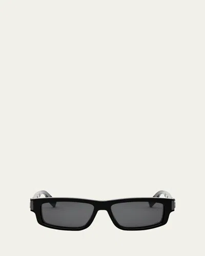 Dior Cd Icon S2i Sunglasses In Shiny Black  / Smoke