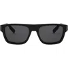 Dior Cd Icon S3i 55mm Square Sunglasses In Black