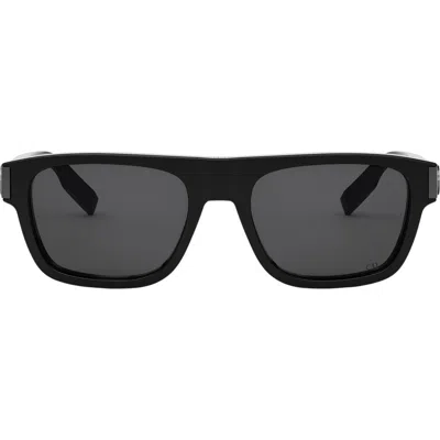 Dior Cd Icon S3i 55mm Square Sunglasses In Black