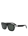 Dior Full Frame Sunglasses In Black/green