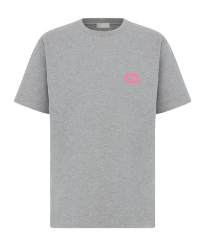 Dior Cd Icon T-shirt In Gray