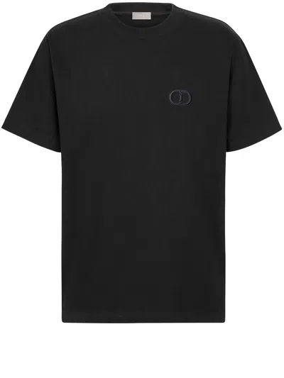 Dior Cd Icon Tshirt In Black