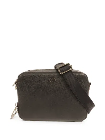 Pre-owned Dior Cd Icon Zipped Messenger Bag In Black