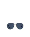 Dior Cd Link A1u Round-frame Silver-tone Sunglasses In Metallic