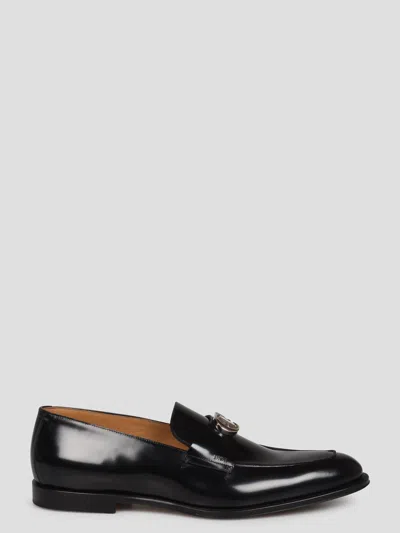 Dior Cd Loafers In Black