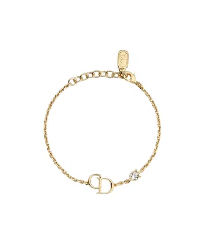Dior Cd Mini Lily Bracelet In Golden