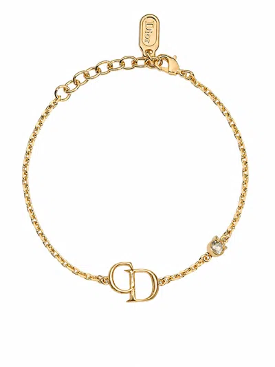 Dior Cd Mini Lily Bracelet In Metallic