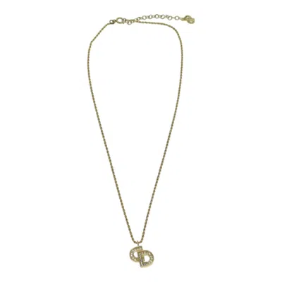 Dior Cd Necklace In Gold