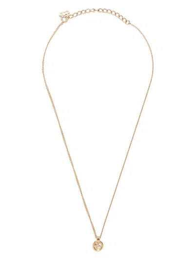 Pre-owned Dior Cd Pendant Necklace In Gold